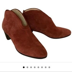 See by Chloe terra cotta suede booties SZ 9 EUC